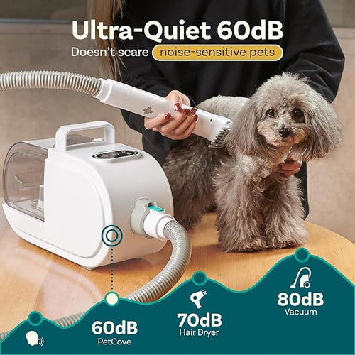 8-in-1 Dog Grooming Kit with Vacuum & Hair Dryer